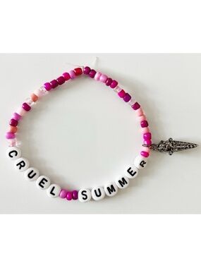 Taylor Swift Friendship Bracelet Eras Tour Cruel Summer with Ice Cream Charm